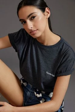 Deals 🤩 Favorite Daughter Tee CARBON 🧨 -Pilcro shop unnamed file 101
