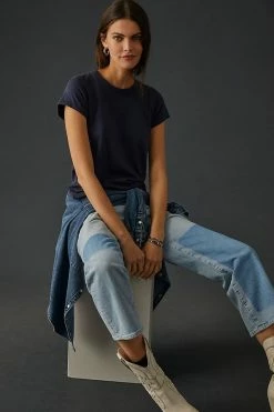 Cheapest 🔥 Rag & Bone The Slub Tee NAVY 👍