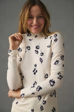 Coupon 🛒 Scotch & Soda Printed Turtleneck WHITE 🌟 -Pilcro shop unnamed file 1023