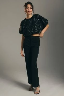 Outlet ✨ Endless Rose Sequin Bubble Top BLACK 😍 -Pilcro shop unnamed file 1037