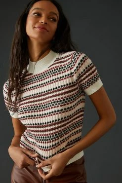 Best deal 🔔 Maeve Mock-Neck Sweater Tee ASSORTED 😀 -Pilcro shop unnamed file 1060