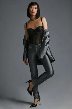 Cheap 🤩 By Anthropologie Shine Bodysuit BLACK ⌛