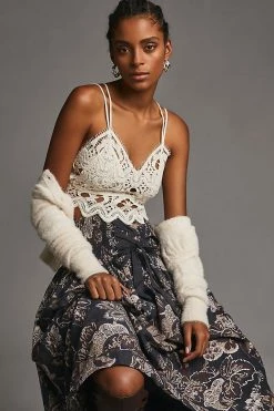 Flash Sale 👍 By Anthropologie The Viviette Lace Bra Top OYSTER 😀 -Pilcro shop unnamed file 1096