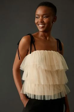 Coupon ❤️ Sunday In Brooklyn Tie-Strap Tank IVORY ⭐ -Pilcro shop unnamed file 1124