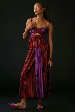 Flash Sale ✔️ Sabina Musayev Nibar Shine Top RED 🥰 -Pilcro shop unnamed file 1146