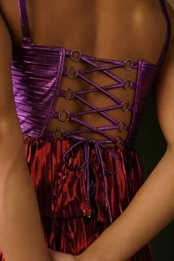 Flash Sale ✔️ Sabina Musayev Nibar Shine Top RED 🥰 -Pilcro shop unnamed file 1147