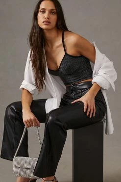 Discount ❤️ By Anthropologie Seamless Tank BLACK 🔥