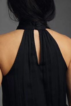 Best Sale 😍 By Anthropologie Cutout Halter Top BLACK 🧨 -Pilcro shop unnamed file 1179