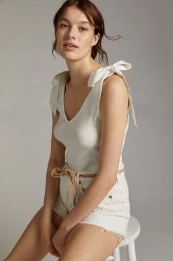 Promo 💯 Maeve Bow-Tie Tank WHITE 🔔