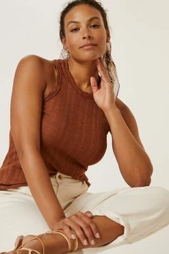 Buy 👏 Pilcro Sustainable Ribbed Tank CHARTREUSE ❤️ -Pilcro shop unnamed file 1189