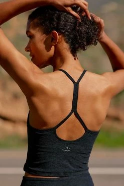 Best Sale 🥰 Beyond Yoga Cropped Racerback Tank DAKREST NIGHT 😀