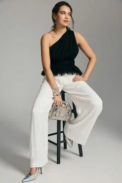 Deals ⌛ Endless Rose One-Shoulder Top BLACK 🛒