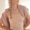 Brand new 💯 By Anthropologie Seamless Square-Neck Tank LIGHT SAND 🎁