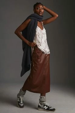 Buy 🥰 Bella Dahl Ash Frayed Cami GREY MOTIF 🤩