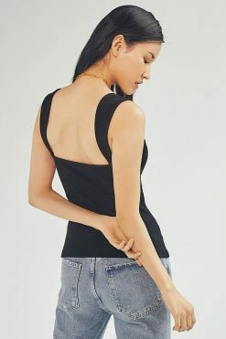 Best reviews of 🥰 AGOLDE Isla Cutout Tank BLACK ✨ -Pilcro shop unnamed file 1247