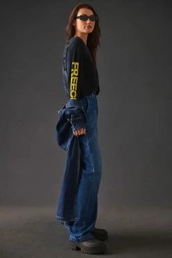 Hot Sale 👏 FREECITY Artist Wanted Super Vintage Long-Sleeve Tee BLACK ⭐