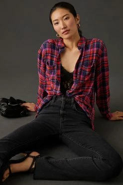 New 🧨 Pilcro Relaxed 👕 Shirt TURQUOISE 😀