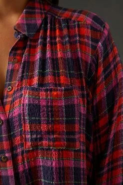 New 🧨 Pilcro Relaxed 👕 Shirt TURQUOISE 😀 -Pilcro shop unnamed file 1281