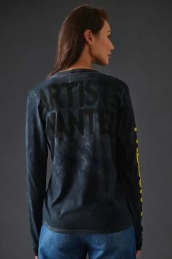 Hot Sale 👏 FREECITY Artist Wanted Super Vintage Long-Sleeve Tee BLACK ⭐ -Pilcro shop unnamed file 129