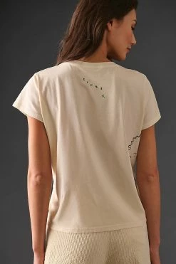 Top 10 🥰 Clare V. Petit Tee NEUTRAL MOTIF 🎉 -Pilcro shop unnamed file 150