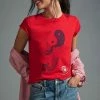 Deals ???? MOTHER The Lil Goodie Goodie Tee RED ????