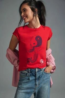 Deals 🧨 MOTHER The Lil Goodie Goodie Tee RED 🔔