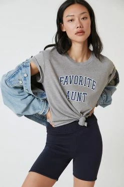 Best deal 😀 Favorite Daughter Favorite Aunt Tee GREY 👍 -Pilcro shop unnamed file 181