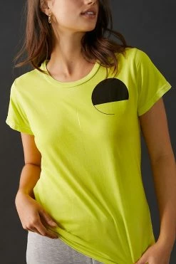 Brand new ❤️ FREECITY SIGN/GOLDENline Short-Sleeve Tee YELLOW ⭐ -Pilcro shop unnamed file 191