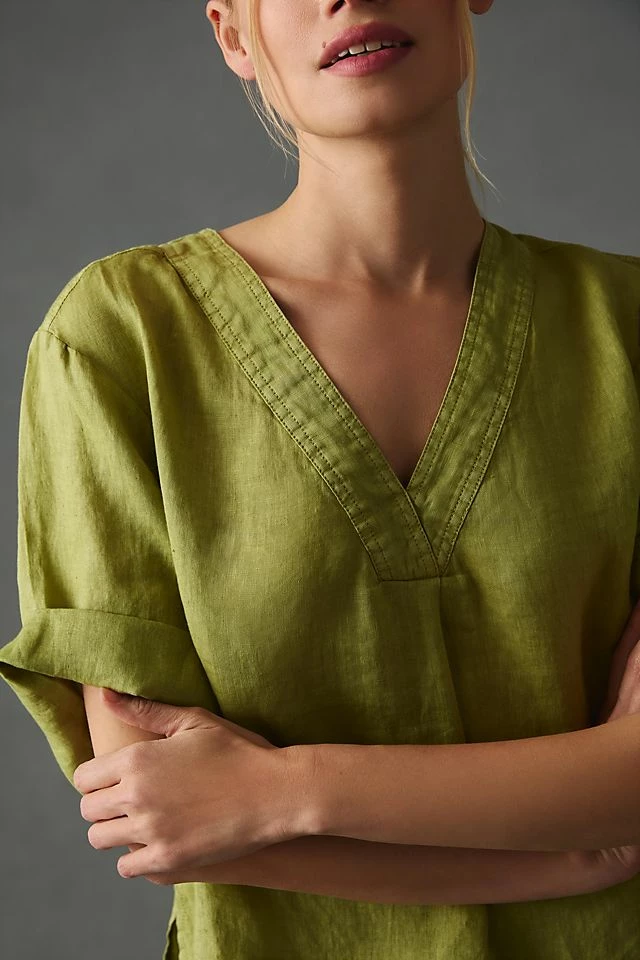 Best reviews of 💯 Pilcro Linen Henley Surf 👚 Shirt GREEN 😀 4 Best reviews of 💯 Pilcro Linen Henley Surf 👚 Shirt GREEN 😀 - Image 4