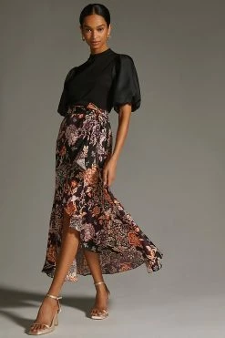 Best Pirce 😀 Sunday In Brooklyn Puff-Sleeve Ponte Top BLACK 🧨 -Pilcro shop unnamed file 221