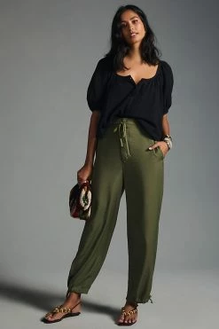 Brand new 👍 Pilcro Puff-Sleeve Gauze Blouse BLACK 🤩 -Pilcro shop unnamed file 226