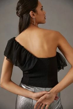 Buy 🌟 Sunday In Brooklyn One-Shoulder Top BLACK 💯 -Pilcro shop unnamed file 295