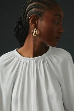 Flash Sale 🤩 Cloth & Stone Bow-Back Blouse WHITE 👍 -Pilcro shop unnamed file 309