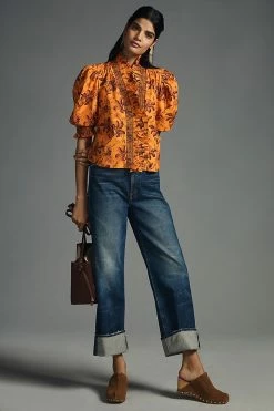 Best reviews of 😍 Love The Label Zuri Blouse MEDIUM ORANGE 🤩 -Pilcro shop unnamed file 354