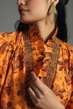 Best reviews of 😍 Love The Label Zuri Blouse MEDIUM ORANGE 🤩 -Pilcro shop unnamed file 355