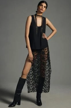 Cheapest 🥰 Maeve Sleeveless Poplin Top BLACK 🧨 -Pilcro shop unnamed file 363