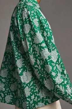 Cheap ⭐ Mille Freya Top GREEN MOTIF ✨ -Pilcro shop unnamed file 430