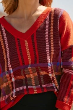 Buy 😉 Beach Riot Joey V-Neck Long-Sleeve Sweater NOVELTY 👏 -Pilcro shop unnamed file 44