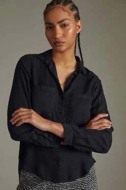 New ⭐ Bella Dahl Del Mar Buttondown BLACK 🌟 -Pilcro shop unnamed file 475