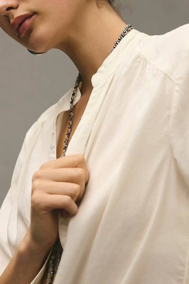 Brand new ๐ Cloth & Stone Buttondown Blouse SAND ๐ฅฐ 4 Brand new ๐ Cloth & Stone Buttondown Blouse SAND ๐ฅฐ - Image 4