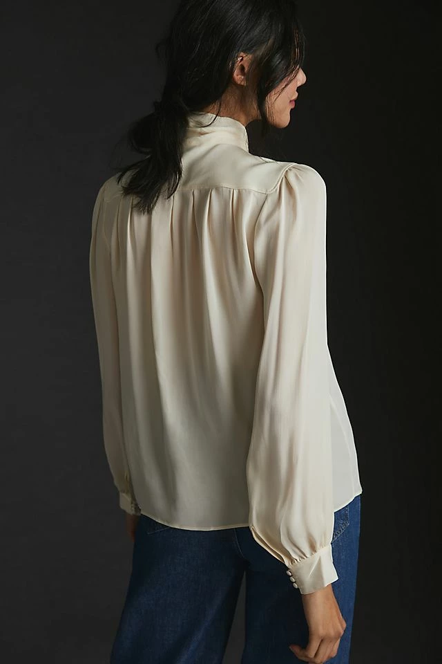 Best Sale ๐ Paige Kirstie Silk Blouse IVORY ๐คฉ 2 Best Sale ๐ Paige Kirstie Silk Blouse IVORY ๐คฉ - Image 2
