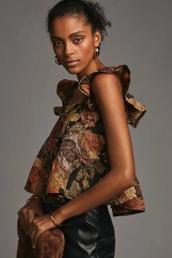 Cheap ❤️ En Saison Jardin Babydoll Top BLACK MOTIF 🎉 -Pilcro shop unnamed file 544