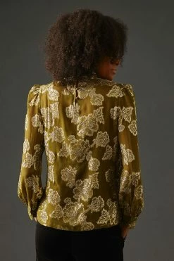 Outlet 🧨 Mille Charlotte Blouse GREEN 🔥 -Pilcro shop unnamed file 550