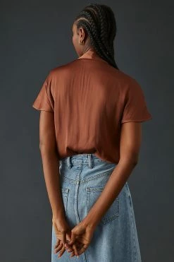 Best Pirce ???? Paige Dijon Bodysuit BRONZE ???? -Pilcro shop unnamed file 578