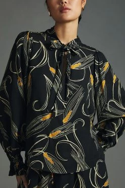 Promo 🛒 The Odells Elodie Top BLACK MOTIF 🛒 -Pilcro shop unnamed file 607