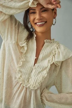 Hot Sale 😉 Stella Nova Aise Blouse CREAM ⭐ -Pilcro shop unnamed file 615