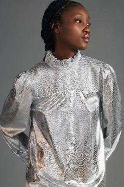 Promo 😉 Endless Rose Metallic Top SILVER ❤️