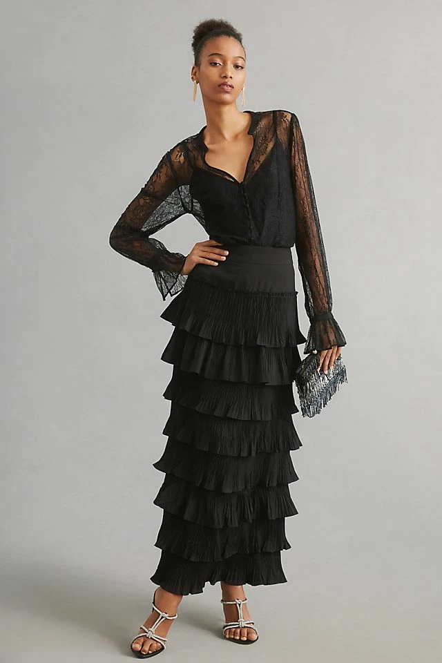 Paige Saldana Lace Blouse Outlet ???? Paige Saldana Lace Blouse BLACK ???? -Pilcro shop unnamed file 627