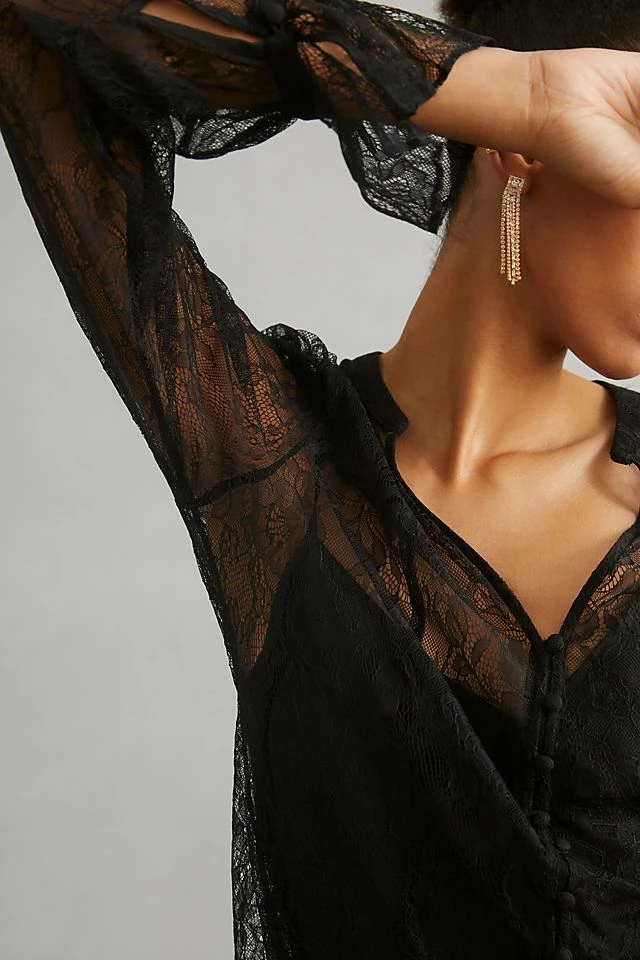 Paige Saldana Lace Blouse Outlet ???? Paige Saldana Lace Blouse BLACK ???? -Pilcro shop unnamed file 628