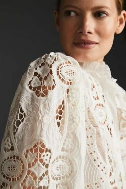 Buy 🔥 Forever That Girl Lace Cutwork Blouse WHITE 💯 -Pilcro shop unnamed file 641